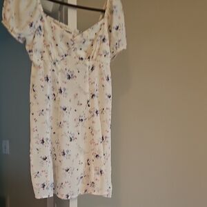 No Boundaries Floral White Dress
